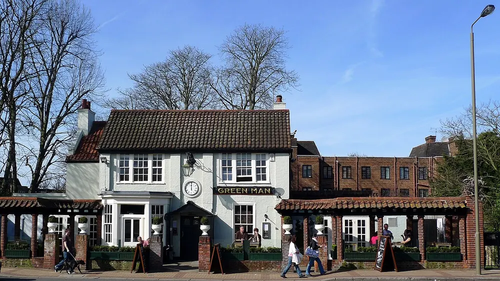 Green Man, Putney, the local landmark of SW15
